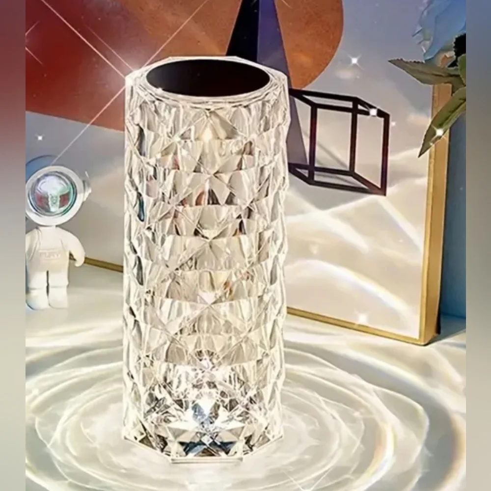 Sale NWT Touch Sensing Table Lamp, Crystal Light, 16 Colors, USB